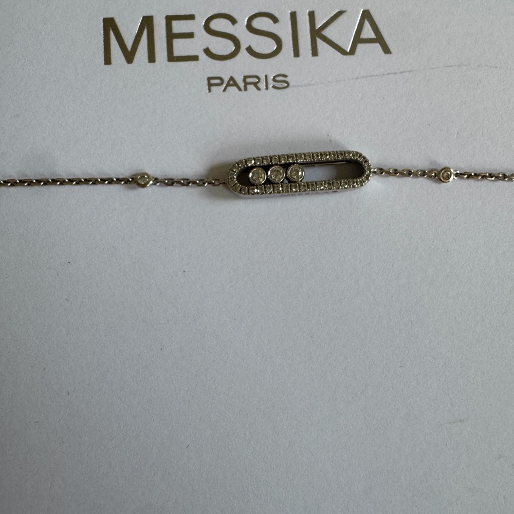 Messika Gold Bracelet with Diamond Accents